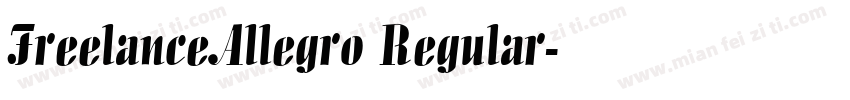 FreelanceAllegro Regular字体转换
